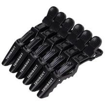 Kit 6 Clips Crocodilo Prendedor Cabelo Presilha Bico De Pato