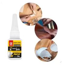 Kit 6 Cola Adesiva Instantânea Multiuso Super Cola Tudo 20g