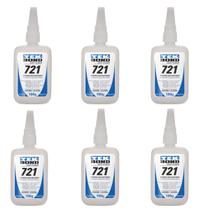 Kit 6 Cola Adesiva Instantânea Profissional Incolor 721 TekBond Kit 6 Cola Adesiva Instantânea Profissional Incolor 721 TekBond
