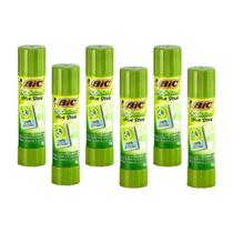 Kit 6 Cola Bastão Bic Gluestick Ecolutions 8g - 6 und