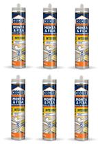KIT 6 COLA CASCOLA MONTA&FIXA PL500 360g BRANCO INTERIOR HENKEL