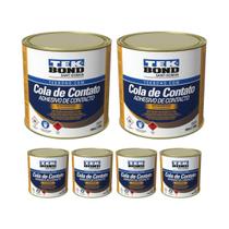 Kit 6 Cola De Contato 200g Tekbond