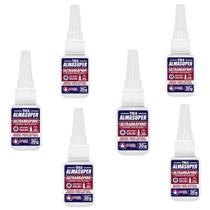Kit 6 Cola Instantânea Almata Química Ultrarrápido 20g Kit 6 Cola Instantânea Almata Química Ultrarrápido 20g