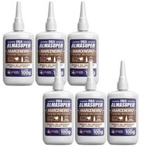 Kit 6 Cola Instantânea Marceneiro Ultra Rápido 100G - Almasuper Kit 6 Cola Instantânea Marceneiro Ultra Rápido 100G - Almasuper