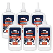 Kit 6 Cola para artesanato Extra Cascorez 250g Kit 6 Cola para artesanato Extra Cascorez 250g