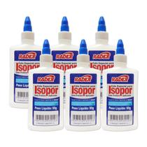 Kit 6 Cola para isopor 90g especial Radex, uso artístico e profissional Kit 6 Cola para isopor 90g especial Radex, uso artístico e profissional