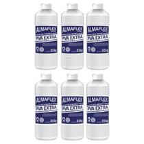 Kit 6 Cola Pva Extra Forte Branca 1kg Madeira Mdf Concreto Almaflex