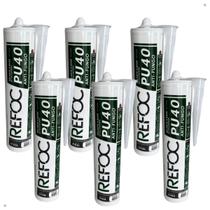 Kit 6 Cola Selante PU40 Poliuretano Multiuso Preto 400g Kit 6 Cola Selante PU40 Poliuretano Multiuso Preto 400g