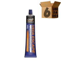 Kit 6 Cola Veda Escapamento Carro Moto Caminhão Orbi 100g