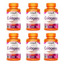 Kit 6 Colágeno Hidrolisado + Vitamina C 60 Capsulas. Katigua