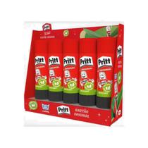 Kit 6 Colas Bastão Escolar Escritóio 40g Branca Pritt