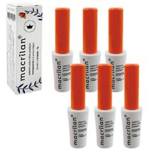 Kit 6 Colas Cílios Postiços Macrilan Transparente Prova Dágua