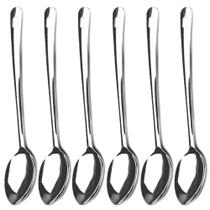 Kit 6 Colheres Arroz Inox Colher Grande Lisas 35cm Brinox Suprema Utensílios Cozinha Kit 6 Colheres Arroz Inox Colher Grande Lisas 35cm Brinox Suprema Utensílios Cozinha