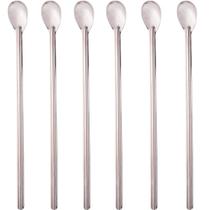 Kit 6 Colheres Bailarinas para Drinks Sucos 30cm Aço Inox Longas Lyor Barman Bartender Kit 6 Colheres Bailarinas para Drinks Sucos 30cm Aço Inox Longas Lyor Barman Bartender