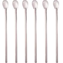 Kit 6 Colheres Bailarinas para Drinks Sucos 30cm Aço Inox Longas Lyor Barman Bartender Kit 6 Colheres Bailarinas para Drinks Sucos 30cm Aço Inox Longas Lyor Barman Bartender
