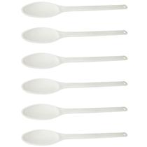 Kit 6 Colheres Grandes para Cozinha Industrial 59cm Plástico Brancas Restaurantes Kit 6 Colheres Grandes para Cozinha Industrial 59cm Plástico Brancas Restaurantes