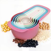 Kit 6 Colheres Medidoras Xícaras Coloridas Receitas Cozinha Confeitaria Culinaria Medida Exata