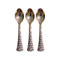 Kit 6 Colheres Rose Plástico Descartável pequena 13.8cm Kit 6 Colheres Rose Plástico Descartável pequena 13.8cm