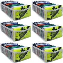 Kit 6 Colmeia Organizador de Gaveta para Bermudas, Camisetas Juvenis, Roupa Infantil