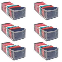 Kit 6 Colmeia Organizadora de Gavetas 11 Divisórias Cinza Kit 6 Colmeia Organizadora de Gavetas 11 Divisórias Cinza