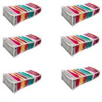 Kit 6 Colmeia Organizadora de Gavetas Transp. 10 Nichos M