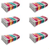 Kit 6 Colmeia Organizadora De Gavetas Transp. 10 Nichos M