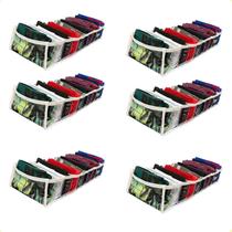 Kit 6 Colméia Organizadora de Gavetas Transp. 10 Nichos P