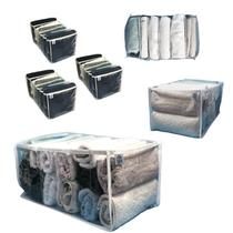 Kit 6 Colmeias Organizadora Multiuso Calças Moletons PVC Grosso TAM G -Bubag!