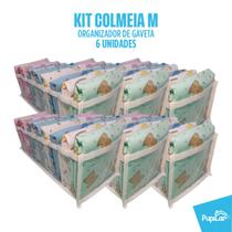 Kit 6 colmeias organizadoras m (10x15x35) p/ fraldas - pupilar