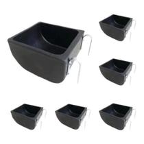 Kit 6 Comedouros Abecel 10 Litros 30x26x16