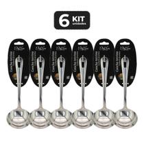 Kit 6 concha terrina inox 20 cm Kit 6 concha terrina inox 20 cm