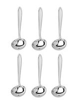 Kit 6 Conchas Molho Feijão Aço Inox Laguna 27cm Tramontina Kit 6 Conchas Molho Feijão Aço Inox Laguna 27cm Tramontina