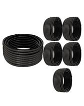 Kit 6 Conduíte Flex Espiralado 3/4 25m Preto Antichama