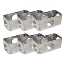 Kit 6 Condulete Multiplo Dailet Tipo X S/ Tampa 1'' Alumínio