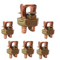 Kit 6 conector bimetalico split bolt paraf fendido 16mm mci