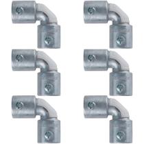 Kit 6 Conector Curvo Box Sem Rosca Aluminio 3/4 Tramontina