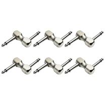 Kit 6 Conector P10 P10 Mono Em Z Pedais De Guitarra Baixo Kit 6 Conector P10 P10 Mono Em Z Pedais De Guitarra Baixo