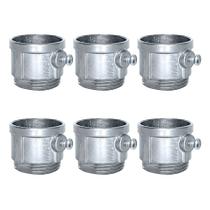 Kit 6 Conector Unid Cônico Condulete C/ Rosca 3/4" Alumínio