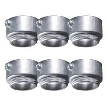 Kit 6 Conector Unid Cônico P/ Condulete C/ Rosca 1" Alumínio