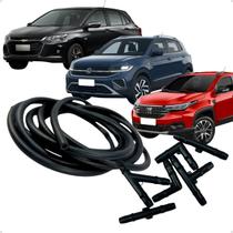 Kit 6 Conectores + 3m Mangueira Agua Parabrisa Universal