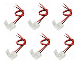 Kit 6 Conectores Fita Elétrica Conecta Kit 6 Conectores Fita Elétrica Conecta