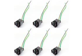 Kit 6 Conectores Plug do pisca do farol L200 Triton Pajero Dakar