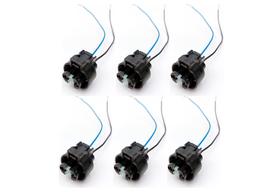 Kit 6 Conectores Plug Lampada farol HB3