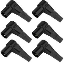 Kit 6 conectores santo angelo xlr 3 polos macho sas3 90