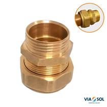 Kit 6 Conexão Fácil 22mm Entrada e Saída Conector 3/4 Para Coletor Placa Solar Boiler Sem Solda