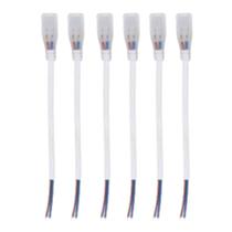 Kit 6 Conexões Completa Plug Fita 3535 110V 220V Ip65 Gaya Kit 6 Conexões Completa Plug Fita 3535 110V 220V Ip65 Gaya