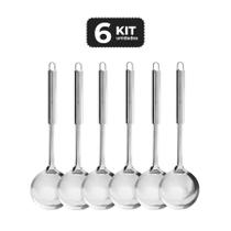 Kit 6 conha em inox 30 cm Kit 6 conha em inox 30 cm
