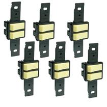 Kit 6 Conjunto 2 Interruptores Simples 10a Sem Placa Silentoque