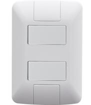 Kit 6 Conjunto 4x2 2 Interruptores Tramontina Aria 6A 250V