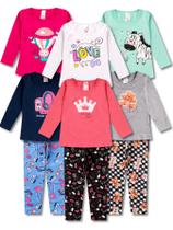 Kit 6 Conjunto Infantil Feminino Roupa de Inverno Menina - Produto Nacional